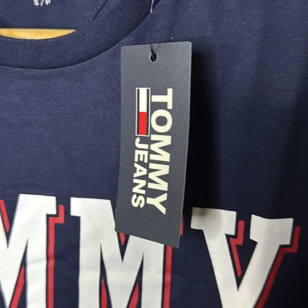 NWT Tommy Hilfiger Bold Big Tommy Jeans Logo T-Shirt Mens Size Small - Picture 5 of 5